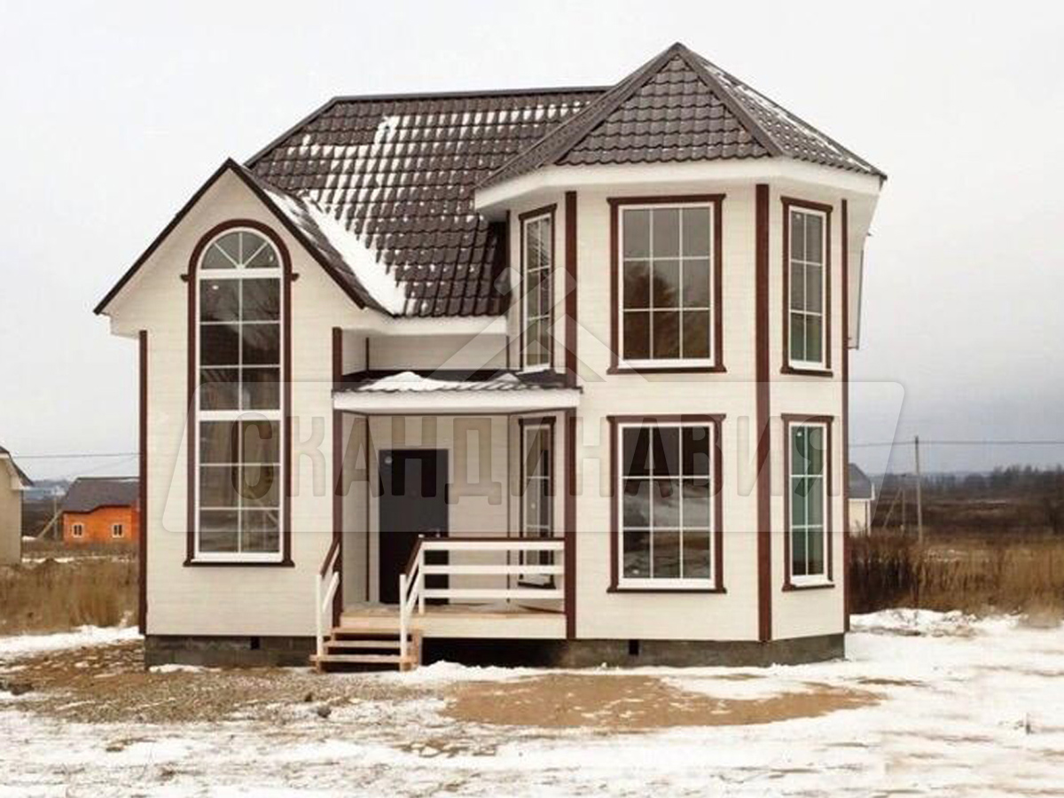 Каркасный дом зимой для Русских морозов